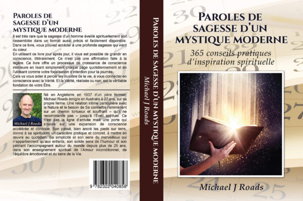 Paroles de sagesse d'un mystique moderne - Couverture recto et verso