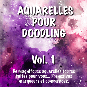Aquarelles pour Doodling Vol 1 Couverture