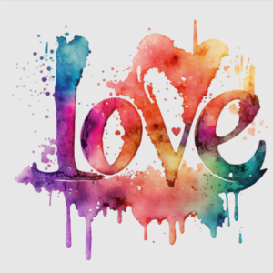 LOVE Aquarelle