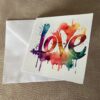 Carte et enveloppe LOVE